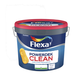 Flexa Powerdek Clean muurverf mat wit 10 liter