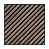 Kleurstaal lattenwand hongaarse punt walnoot 20 x 30 cm