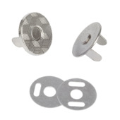 Magneet sluiting Neodymium zilver 14mm 4 stuks