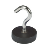 Magneet haak Neodymium rubber 22x33mm 2 stuks