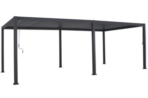 Pergola Deluxe Antraciet 3,6x7,2m
