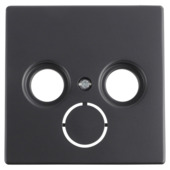 Busch-Jaeger Future Linear centraalplaat radio/TV zwart