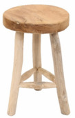 Barkruk naturel hout 45 cm