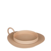 Kandelaar bruin - l15xb13,5xh3cm