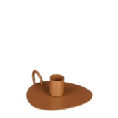 Kandelaar donker bruin - l11xb12xh4,5cm