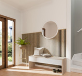 Decowall Acoustic eindprofiel licht eiken 260cm