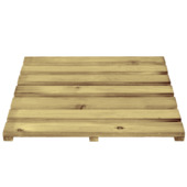 Vlondertegel reliëf grenen hout geïmpregneerd 50 x 50 cm