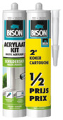 Bison duopack acrylaatkit universeel wit koker 300 ml