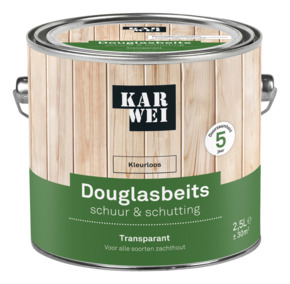 KARWEI douglasbeits Schuur & Schutting transparant kleurloos 2,5 liter