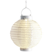 Solar lampionverlichting 20 cm wit