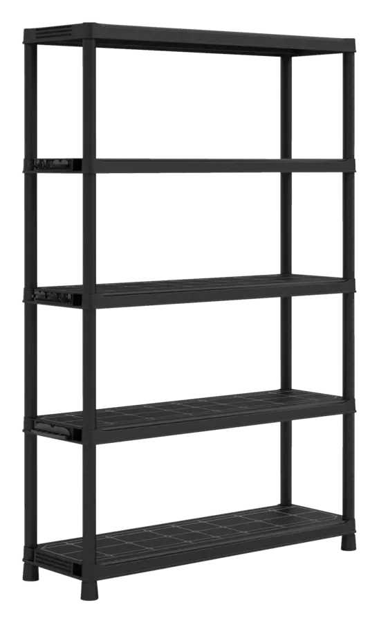 Keter Plus stellingkast kunststof zwart 120 x 40 x 187 cm