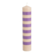 Pilaar kaars stearine licht roze lila - h25xd5cm