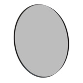 Spiegel Beau rond zwart 120 cm
