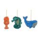 Ornament polyester kreeft zeepaard walvis per stuk