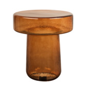 KARWEI bijzettafel Nathan bruin glas Ø 39 cm