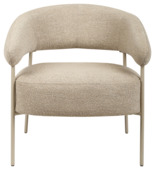 KARWEI fauteuil Coco bouclé beige