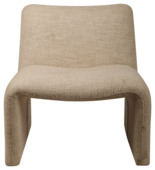 KARWEI fauteuil Kate beige grof geweven stof