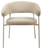 KARWEI eetkamerstoel Coco bouclé beige