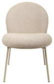 KARWEI eetkamerstoel Babs zand bouclé stof