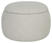 KARWEI poef Lou beige stof met opbergruimte