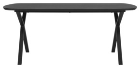 KARWEI eettafel George zwart MDF hout 180 x 90 cm
