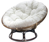 Loungestoel Papasan bruin