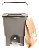 Bokashi composter complete set met 2 stuks van 16 liter