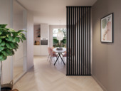 Roomdivider profiel schuin 45° lava eiken 2 stuks