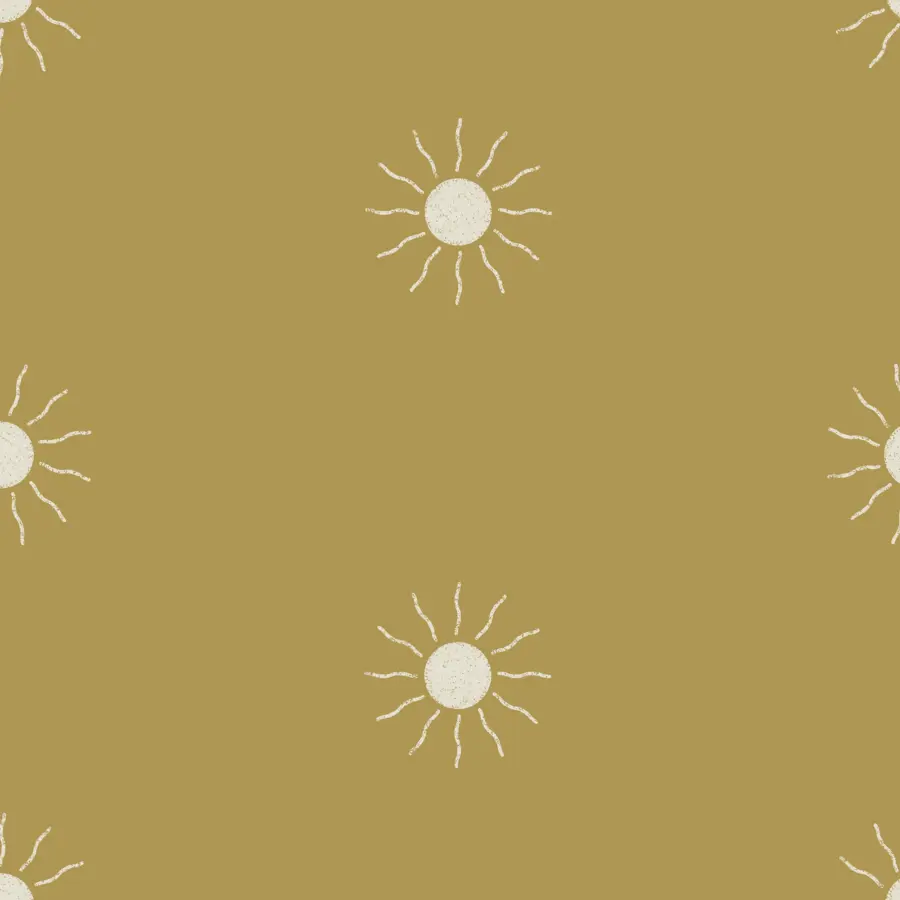 Vliesbehang Sunny oker (dessin 125094)