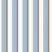 Vliesbehang Streep blauw-bruin (dessin 125097)