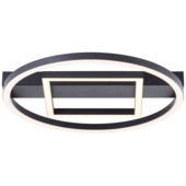 Brilliant plafondlamp Maureen 24W 2500lumen zwart