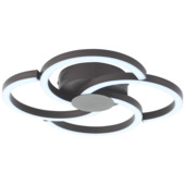 Brilliant plafondlamp Fico 22W 2300lumen zwart