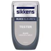 Sikkens muurverf kleurtester Rijks midden grijs mat 30 ml