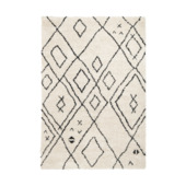 Vloerkleed Varamin Ruit Creme/Zwart 200x300 cm