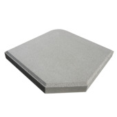 Parasolvoettegel beton vierkant grijs 25 kg