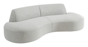 2-zits bank Feline naturel stof