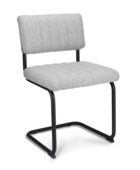 Eetkamerstoel Tim wolkengrijs grof geweven stof