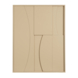 Muurdecoratie beige FSC 100% - l70xb90xh2,5cm