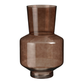 Vaas glas bruin - h45xd28cm