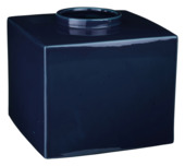 Vaas donker blauw - h25,5xd31cm
