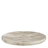 Decoratie bord marmer beige - h3xd40cm