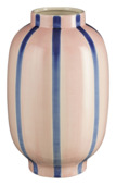 Vaas streep roze - h38xd24cm