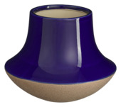 Vaas blauw - h20xd25cm