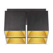 Nordlux 4-lichts opbouwspot Ethan matzwart