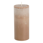 Pilaar kaars stearine lichtbruin
