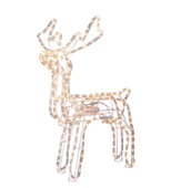 Christmas Goods kerstdecoratie bewegend rendier figuur LED verlichting 70 x 83 cm