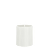 Pilaar kaars paraffine wit - h8xd7cm