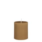 Pilaar kaars paraffine l.bruin - h8xd7cm