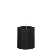 Pilaar kaars paraffine zwart - h8xd7cm