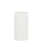 Pilaar kaars paraffine wit - h13xd7cm